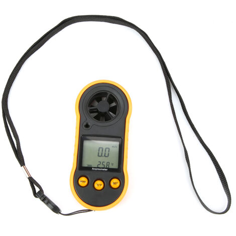 GM818 Tragbares LCD-Anemometer zur Messung von Windgeschwindigkeit und Luftstrom