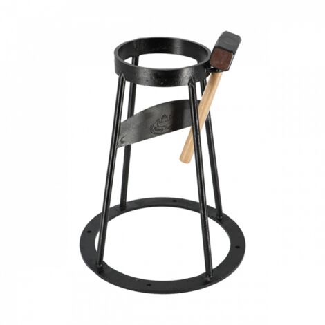 Gmr Set fendeuse à bois support et maillet noir 38 x 46 cm