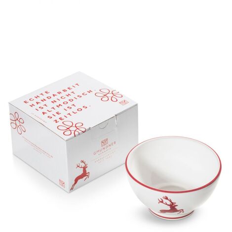Gmundner Ceramica Bordeauxr. Cervo, ciotola per cereali grande (Ø 14 cm)
