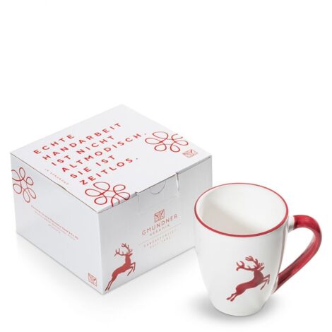 Gmundner Ceramica Bordeauxr. Cervo, tazza da colazione Max (0,3 L)