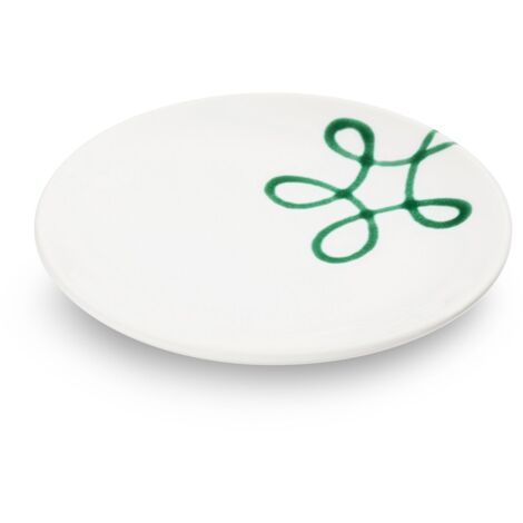 Gmundner Ceramica Pur Piattino verde fiammato (Ø 15 cm)