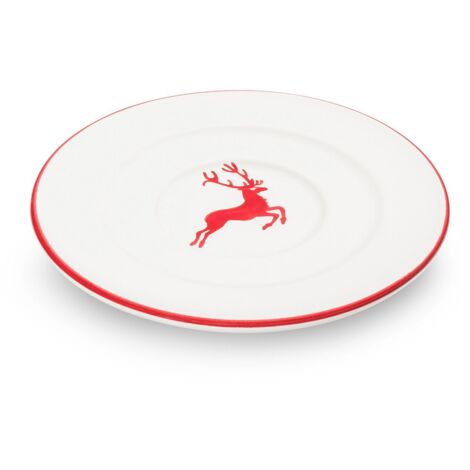 Gmundner Ceramica Rubino Cervo Piattino Caffè Gourmet (Ø16cm)