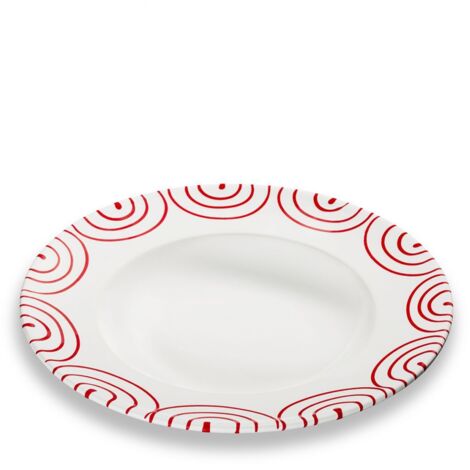 Gmundner Ceramics Rosso fiammato, piatto per pasta Gourmet (Ø 29 cm)
