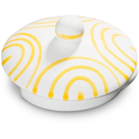 Gmundner Keramik amarillo flameado, parte superior azucarero Gourmet