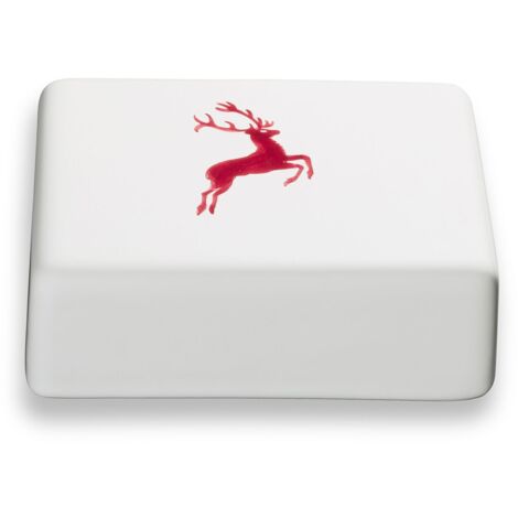 Gmundner Keramik Bordeauxr. Cervo, parte superiore del piatto da burro