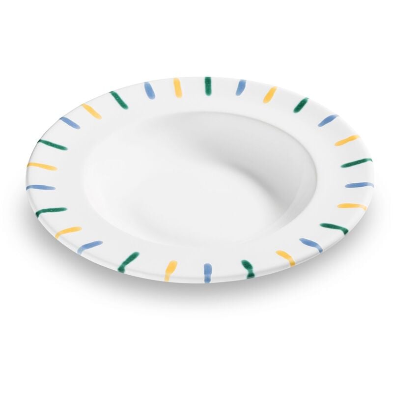 Buntgeflammt, Assiette à soupe Gourmet (ø 24cm) - Gmundner Keramik