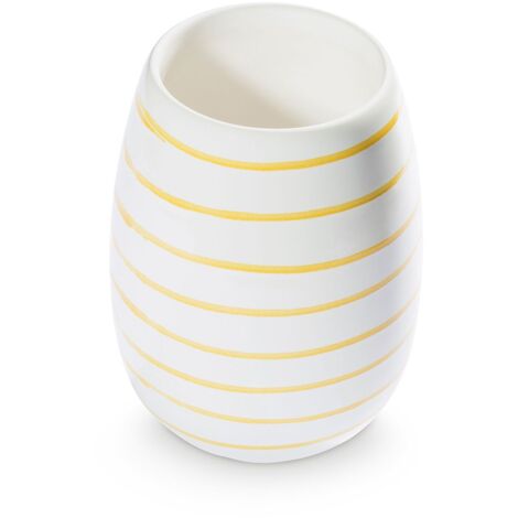 Gmundner Keramik giallo fiammato, vaso (H 15 cm)