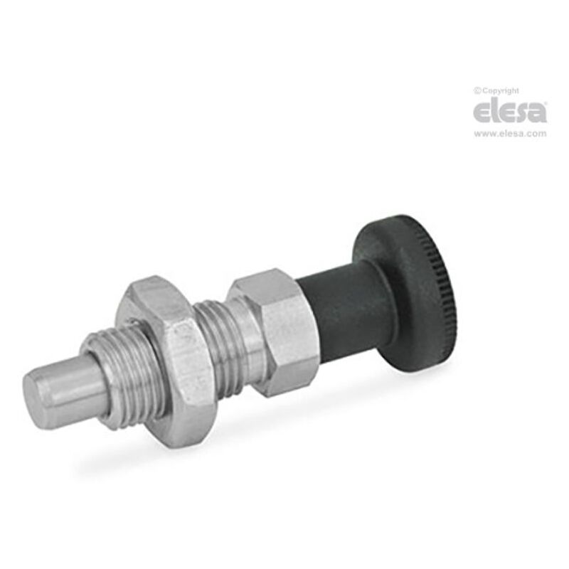 Elesa - Indexing plunger-GN 717-3-M6-BK-NI