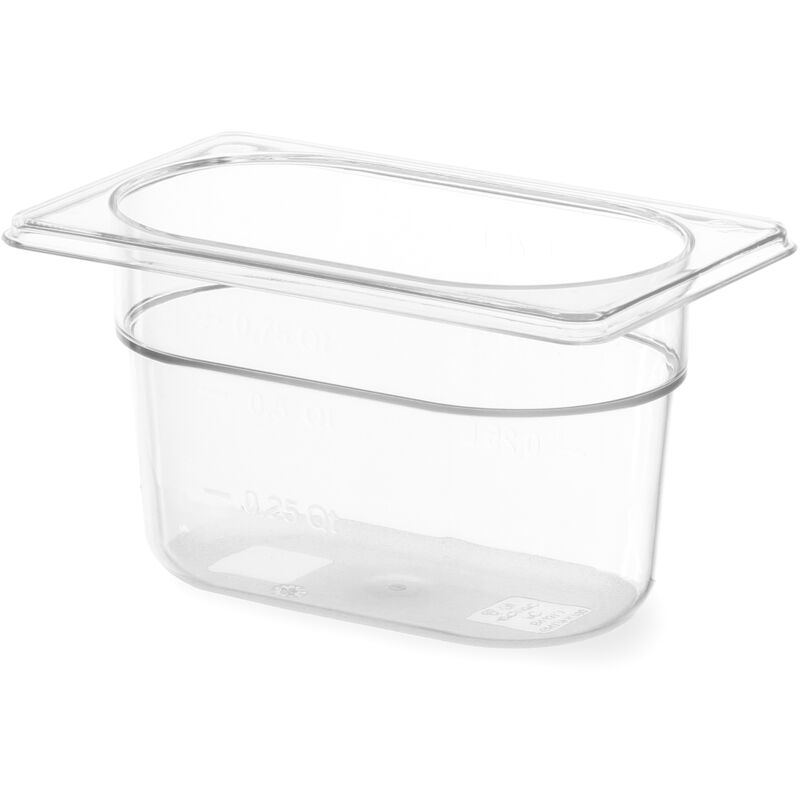 Hendi - Gastronorm-behälter 1/9, Profi Line, Gn 1/9, 0, 6l, Transparent, 176x108x(h)65mm
