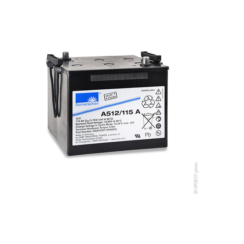 

Batería plomo sellada gel A512/115A 12V 115Ah Auto - Sonnenschein A500