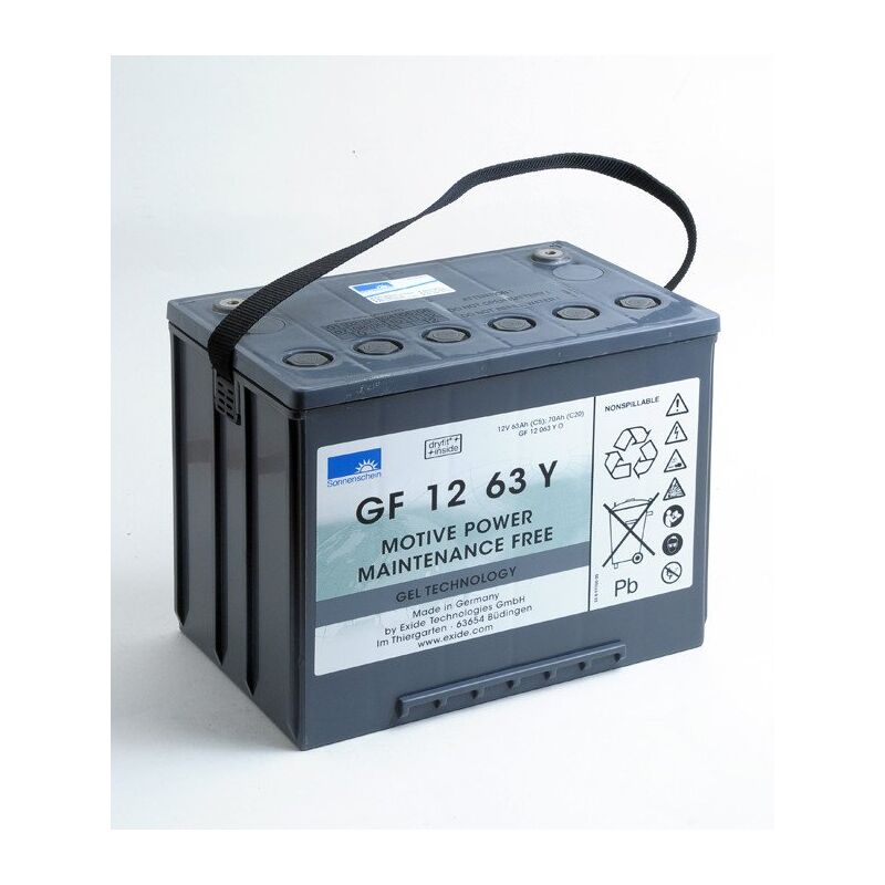 

Batería plomo de tracción GF 12 063 Y 0 12V 70Ah M6-F - Sonnenschein Gf-y