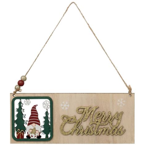 Gnom-Schild Merry christmas 22cm -
