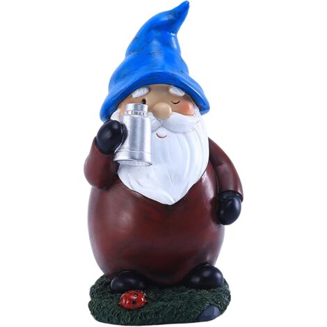 GNOME Solaire - Décor de Nain de Jardin - Drôles Statues Étanches avec