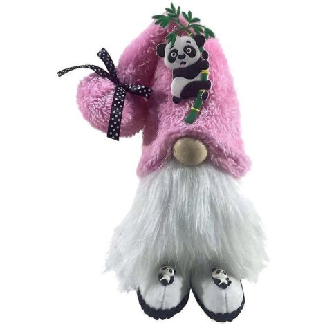 Gnomes pandas, gnomes sans visage, décorations de Noël pour la cuisine, plateau à étages, maison
