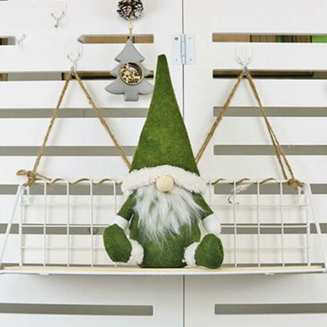 Gnomo Natalizio Norvegese 28cm Realizzato a Mano Gnomo Nordico Donna Ideale per Natale e Decorazioni Interni Elfo Nordico 