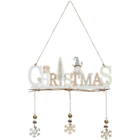 Gnomo di natale in legno da appendere l29 - Feeric lights & christmas