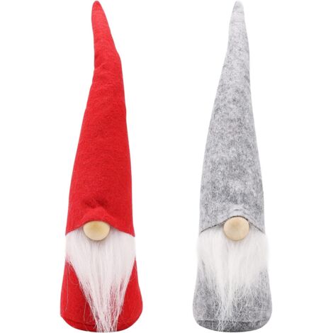GNONI DI NATALE DECORAZIONE NATALIZIA 2 pezzi 30cm