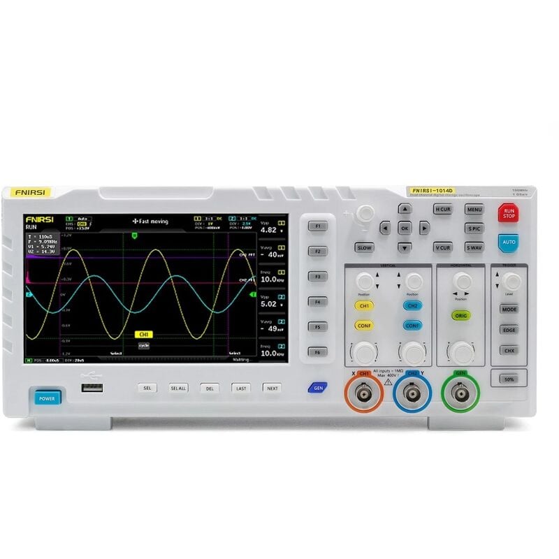 Générateur de Signal d'oscilloscope tft lcd 7 pouces double canal 100MHz x 2 bande passante 1GSa/s Fantablau