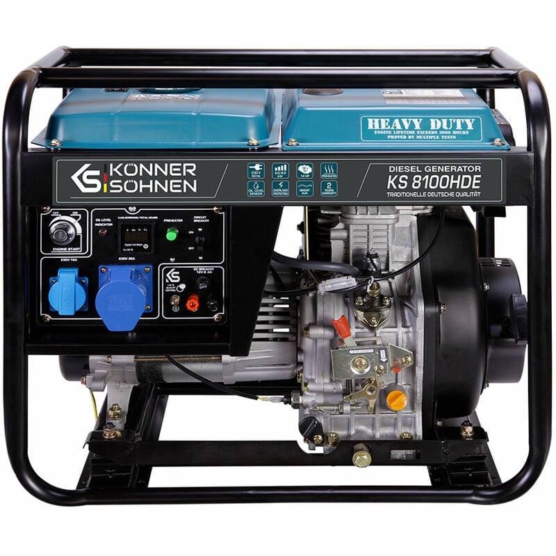 Générateur diesel ' Könner&söhnen ks 8100HDE (euro v)