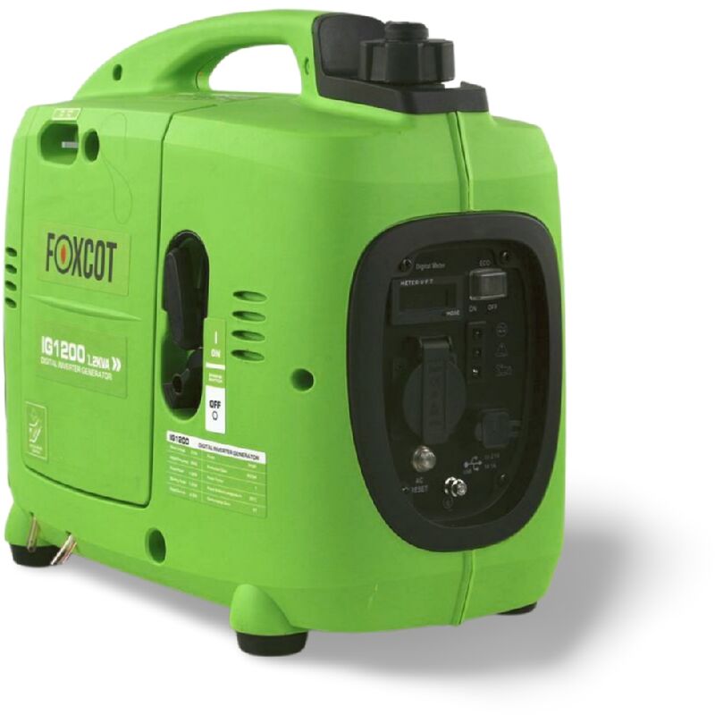 Foxcot - Générateur inverseur silencieux 1,2 kw GT-1200i - Vert