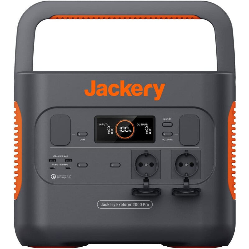 Jackery - Explorer 2000 Pro station de portable power 8 Ion de lithium 50000 mAh 2200 w 19.5 kg