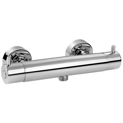 GO by Van Marcke Cocoon mitigeur thermostatique de douche économie d'eau entraxe 15cm blocage de sécurité chrome