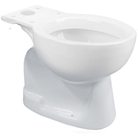 Go by Van Marcke cuvette autoportante 64x36x39 cm porcelaine blanc avec évacuation au sol CA/AO 215 cm sans abattant