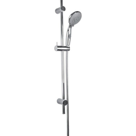 GO by Van Marcke Dana ensemble de douche complet douchette à main 3 jets flexible de douche 150 cm diamètre de la tige 18 mm longueur 710 mm