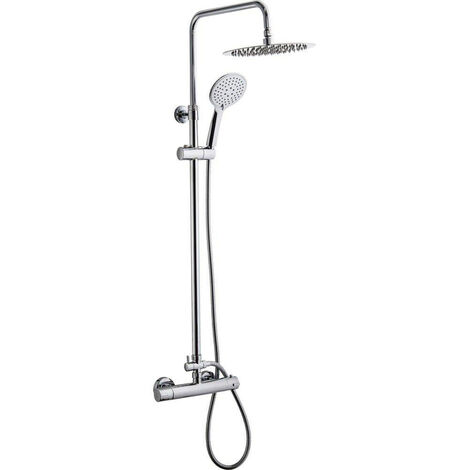 GO by Van Marcke système de douche Cocoon douche pluie douchette thermostatique robinet chrome