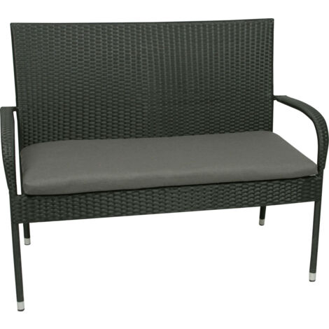 GO-DE Bank-Auflage 112 x 48 x 5 cm anthrazit Auflage Sitzauflage Bankauflage