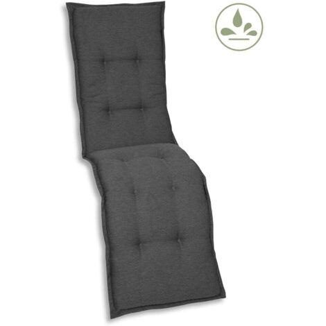 GO-DE Relax-Auflage 170 cm x 50 cm x 7 cm, grau, anthrazit Auflage