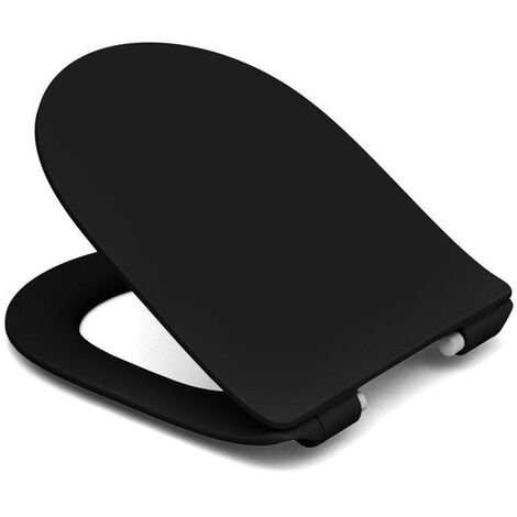 GO par Van Marcke abattant WC softclose avec quickrelease en duroplast noir