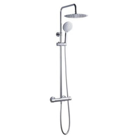 GO par Van Marcke ensemble de douche pluie - 134cm - montage - thermostatique - laiton chrome