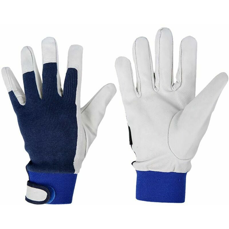 Goatskin Leather Welding Gloves for Gardening, Welding and Woodworking - Heat Resistant - Great Gift Idea 24cm (CS-ST59).