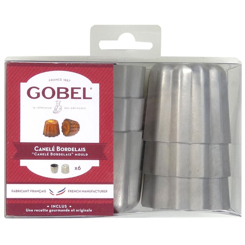 Gobel - Boite de 6 cannelés Bordelais en aluminium
