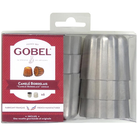 Gobel - Boite de 6 cannelés Bordelais en aluminium