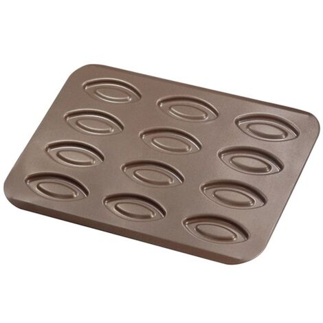 Gobel Plaque 12 Barquettes Acier Anti-Adhérent 32x23,5 cm