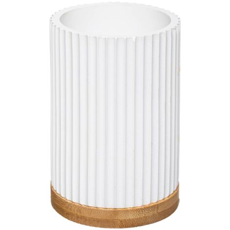 Gobelet à brosse à dents blanc moderne