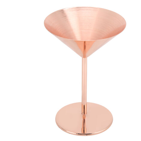 Gobelet à Champagne en Acier Inoxydable 304, Verre à Cocktail et Vin Rouge, Finition Or Rose