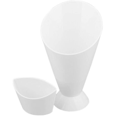 Gobelet à frites en PP, gobelet à salade de légumes pour table diagonale créative en PP