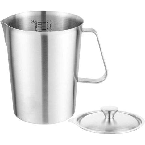 Gobelet à mousse – Pichet à mousse efficace - Verre doseur en acier
