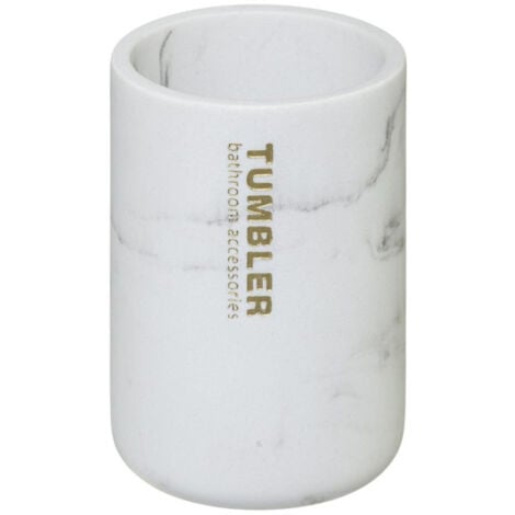 Gobelet Brosse à Dent en Bambou Léa 11cm Blanc