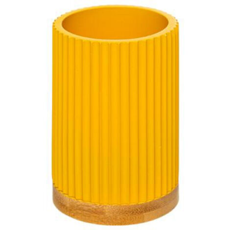 Gobelet Brosse à Dent "Modern" 11cm Moutarde