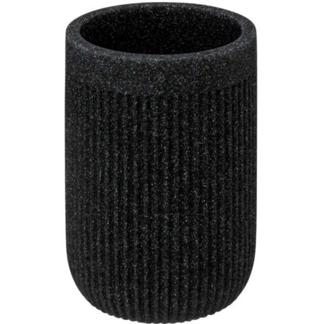 Gobelet Brosse à Dents Design "Onyx" 7cm Gris Ardoise