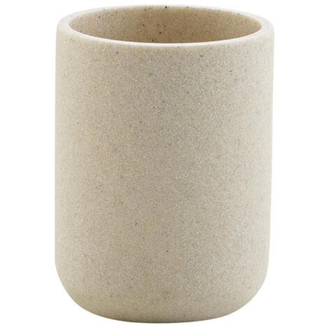 Gobelet Brosse à Dents "Granite" 10cm Sable