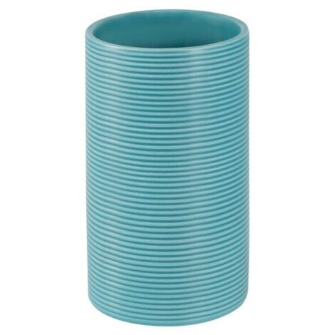 Gobelet Céramique TUBE RIBBED Bleu Spirella