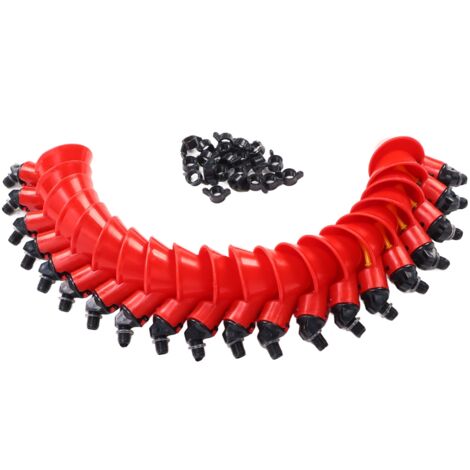 Gobelet d'arrosage automatique pour poulet, 20 pièces, bol à boire pour volaille sans produits toxiques et sûrs, pour poule, oiseau rouge
