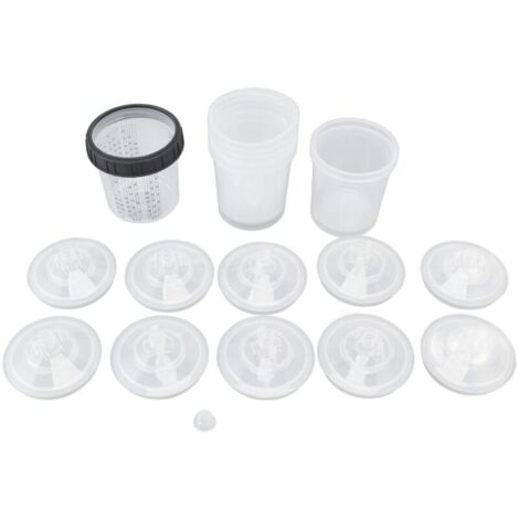 Gobelet de mélange de peinture en aérosol jetable avec couvercles 600 ml