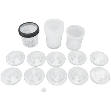 Gobelet de mélange de peinture en aérosol jetable avec couvercles 600 ml