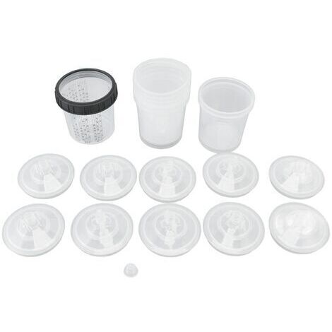 Gobelet de mélange de peinture en aérosol jetable avec couvercles 600 ml